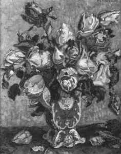 Rosenstrauss In Neobarocker Vase by Henry-Claudius Forestier