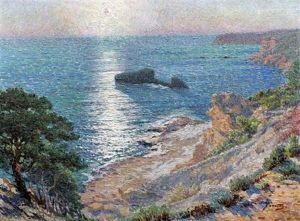 Coucher De Soleil by Alfred Jean Foretay