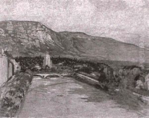 L'arve Et Le Saleve by Alfred Jean Foretay