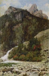 Paesaggio Di Montagna by Achille Formis