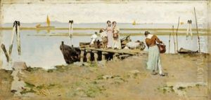 Vue Sur La Lagune by Achille Formis