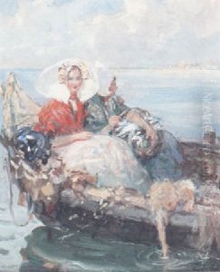Idle Afternoon On The Venetian Lagoon by Achille Formis