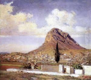 Vista De Javea Con El Montgo Al Fondo by Rafael Forns y Romans