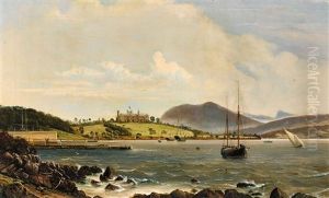 View Of Government House, Hobart, From The Queens Domain by Haughton Forrest