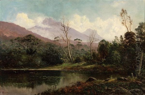 Mount Byron & Cuvier Lake St Clair - view 1