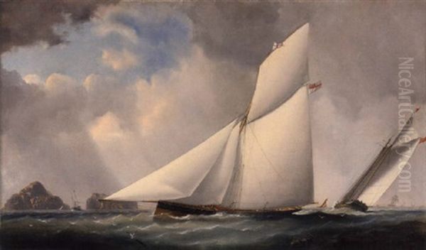 The Royal Yacht Squadron's Famous Cutter "arrow" Under Full Sail - view 1