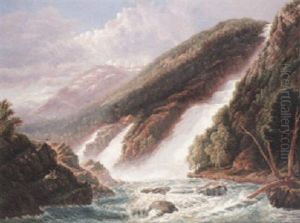 A View Of The Russell Falls, Tasmania by James Haughton Forrest