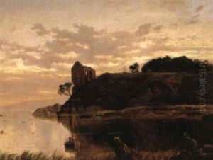 Ruins Of Old Convict House On Settlement Island Macquarie Harbour by James Haughton Forrest