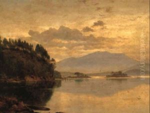 Settlement And Dead Island Showing Mt. Lovell & Macquarie Harbour