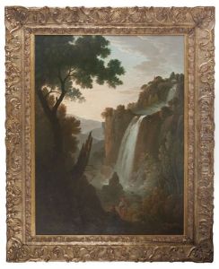 Landscape With Figures Overlooking A Waterfall