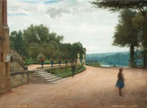 Parkmotiv Fran Versailles by Nils The Elder Forsberg