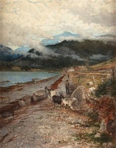 A Boy With A Heard Of Goats by Victor Forssell