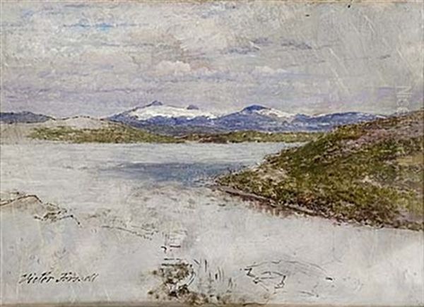 Landskap Med Fjallsjo, Navertinden I Norge - view 1