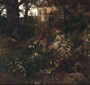 Flickor Bland Varblommor, Djurg+rden by Victor Forssell