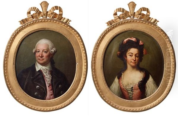 Johan Alstromer (1742-1786) & His Wife Hedvig Chatarina Danckwart-lilliestrom (1762-1837) - view 1