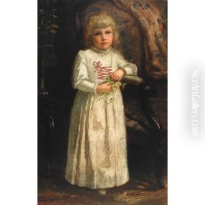 Portrait Of A Young Girl by John Wycliffe Lewis Forster