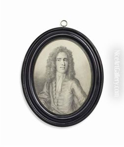 Sir Andrew Fountaine (1676-1753), In Embroidered Jacket And Jabot, Full Bottomed Curling Wig Sir Andrew Fountaine (1676-1753), In Embroidered Jacket And Jabot, Full Bottomed Curling Wig