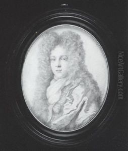Charles, 2nd Earl Of Berkeley Wearing Full-bottomed Wig, Cloak Over Figured Doublet And Jabot by Thomas Forster