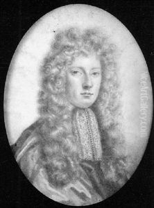 A Gentleman, Possibly Of The De Wend Family, With Full-bottomed Powdered Wig, Wearing Lace Jabot And Robes by Thomas Forster