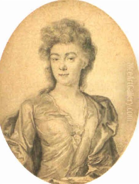 Portrait Of A Lady With Long Flowing Hair - view 1