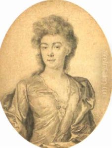 Portrait Of A Lady With Long Flowing Hair