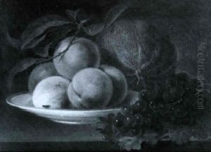 Peaches, Grapes And Melon by George Forster