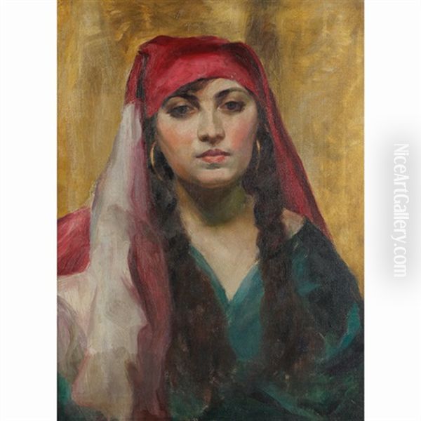 Orientalist Portrait Of A Lady - view 1