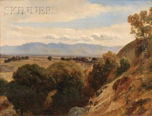 View Of The Valley by Jean Antoine Simeon Fort