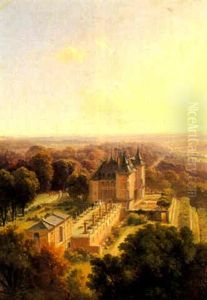 Vue Du Chateau De Randan, Puy De Dome