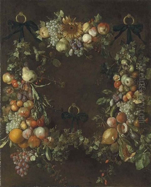 A Garland Of Fruits And Flowers - view 1