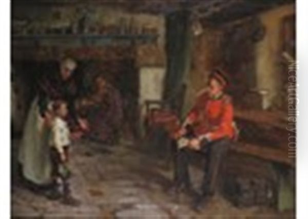 A Young Soldier On A Visit - view 1