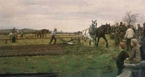 A Ploughing Match, Cornwall by William Banks Fortescue
