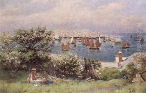 Children Picnicking Above St. Ives