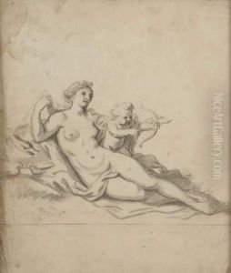 Venus Et L'amour Tirant Une Fleche by Claude III Audran