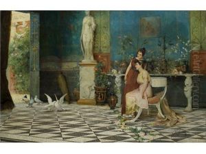 Romisch-pompejanische Genreszene Romisch-pompejanische Genreszene