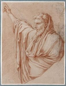 Figure Drapee En Buste by Gerard Audran