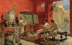 The Art Lesson by Ettore Forti