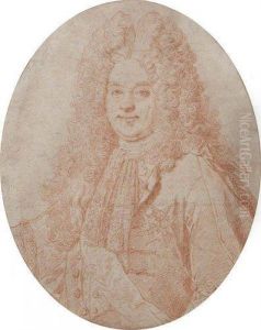 Portrait Du Marechal D'estrees by Gerard Audran