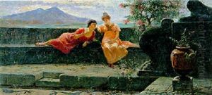 Scena In Costume Romano by Ettore Forti