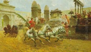 Course De Chars Romains by Ettore Forti