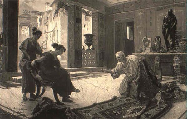 Loggetto Pompeaino, 'il Venditore Di Tappeti' - view 1