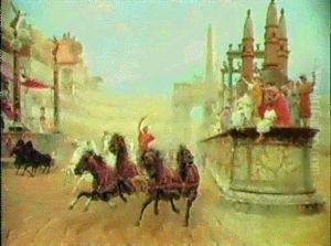 The Chariot Contest by Ettore Forti