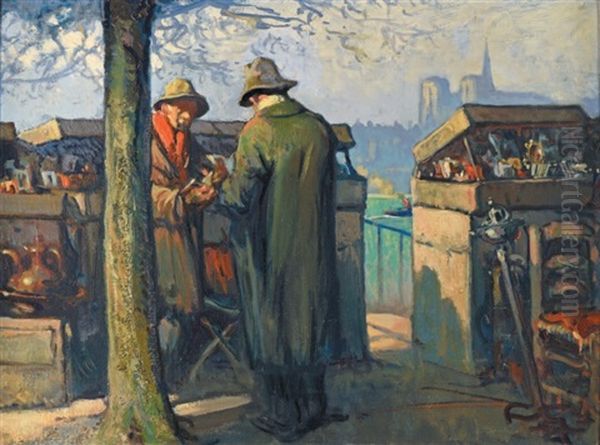 Bouquinistes Sur Les Quais De Seine A Paris - view 1