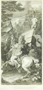 Classical Greek Battle Scene by Gerard Audran
