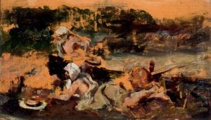 Estudio Orientalista by Mariano Jose Maria Bernardo Fortuny y Carbo