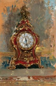 Reloj Rococo De Sobremesa Y Marina