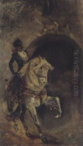 Toreador Auf Einem Schimmel by Mariano Jose Maria Bernardo Fortuny y Carbo