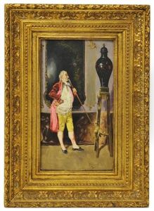 A Gentleman Admiring An Urn (un Gentleman Que Admira Una Urna)