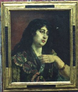 Woman With Gold Bracelet by Mariano Fortuny Y Madrazo