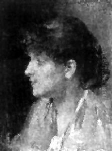 Jeune Femme Au Chemisier Bleu by Mariano Fortuny Y Madrazo